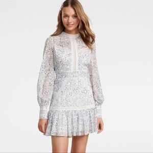 Ever New floral long sleeve mini dress